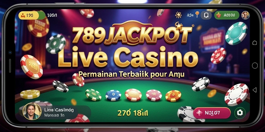 Tampilan gameplay Live Casino yang mengasyikkan di 789JACKPOT.