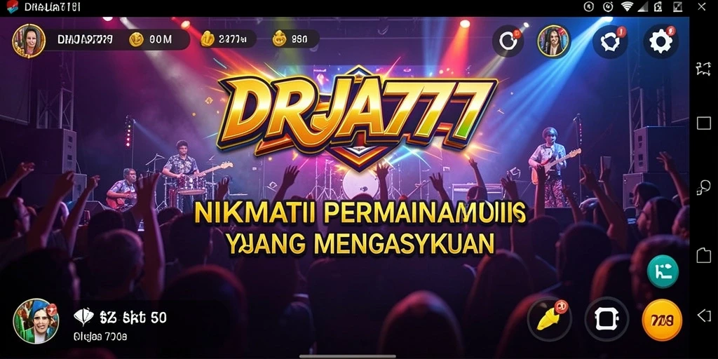 Gameplay seru dari DRAJA777 dengan berbagai pilihan lagu.