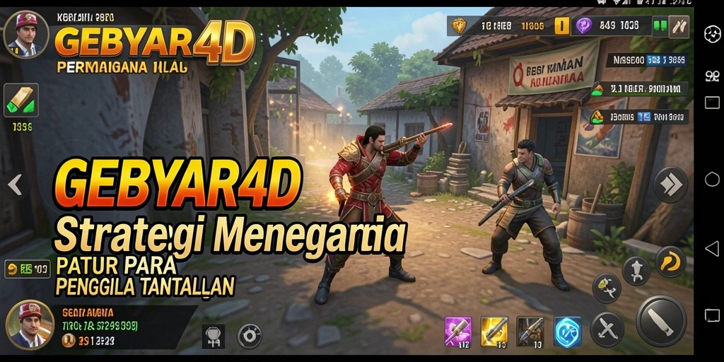 Tampilan gameplay menegangkan dalam GEBYAR4D yang penuh strategi.