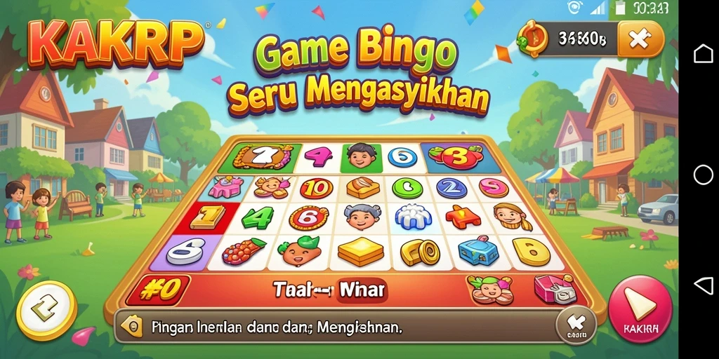 Screenshot gameplay KAKRP yang menunjukkan keseruan bermain Bingo.
