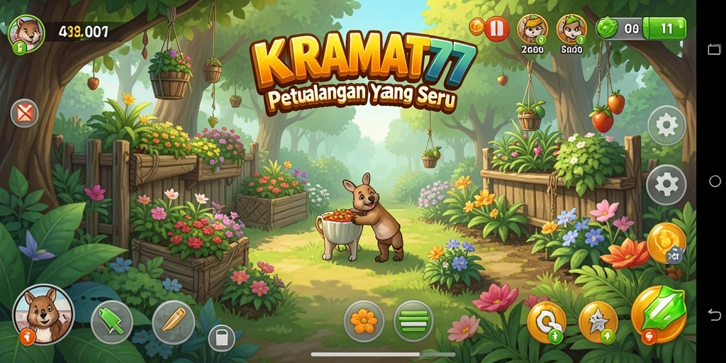 Gameplay seru di KRAMAT77 dengan berbagai tanaman yang tumbuh subur.
