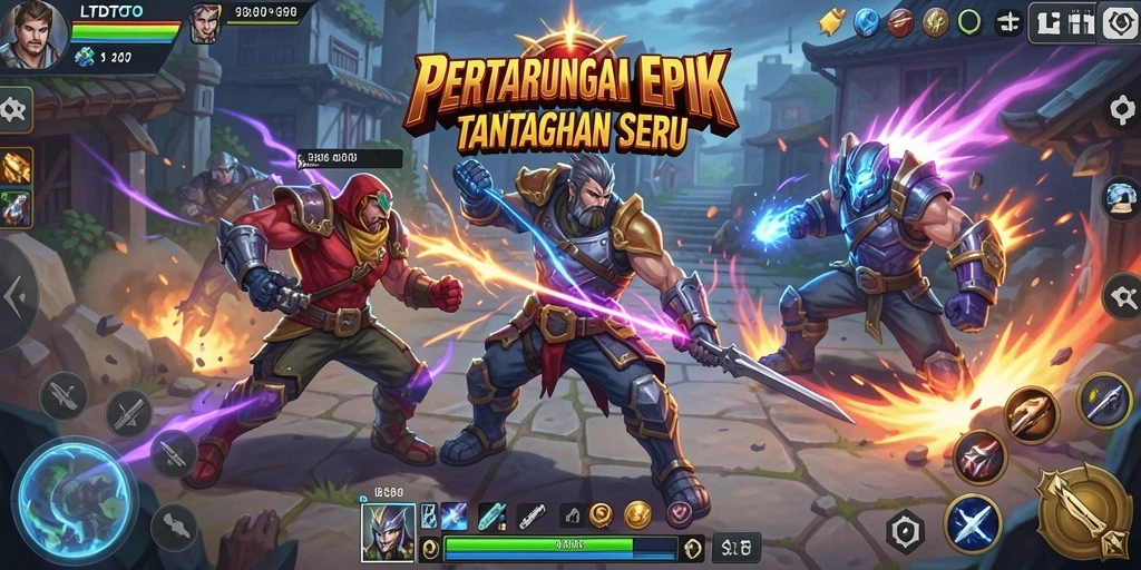 Tangkapan layar menampilkan pertarungan mendebarkan dalam LTDTOTO.