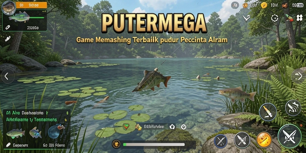 Gameplay seru memancing dengan pemandangan alam yang menakjubkan.
