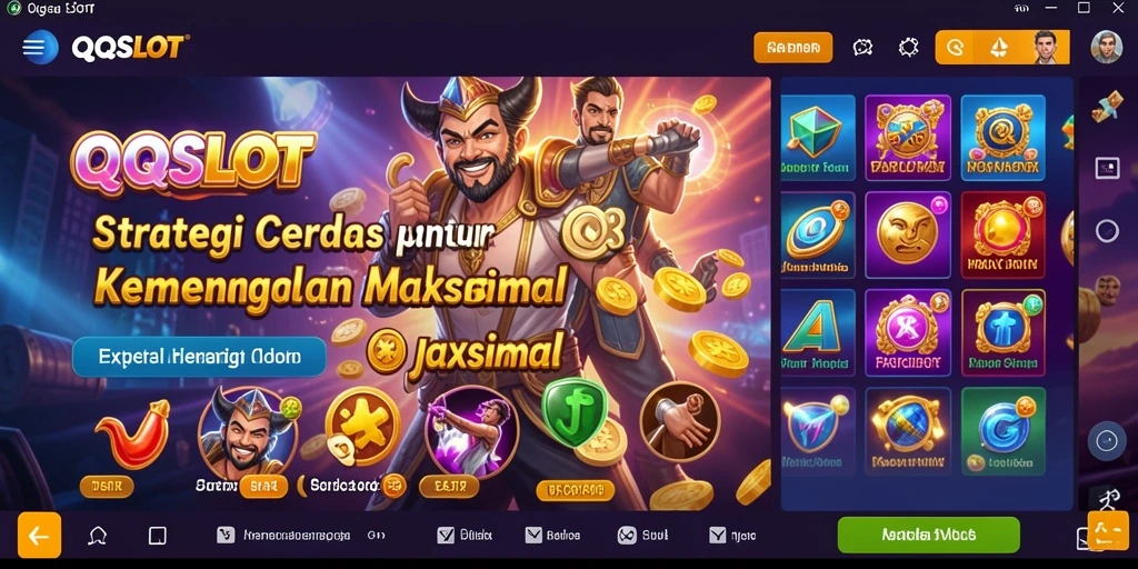 Tampilan gameplay menegangkan dan strategi yang mendebarkan di QQSLOT.