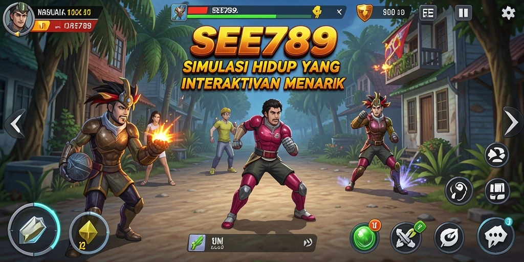 Tampilan gameplay yang mencerminkan interaksi dalam game Simulation.