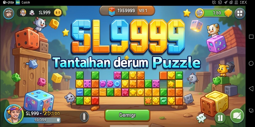 Gameplay SL999 menampilkan tantangan seru dalam puzzle.