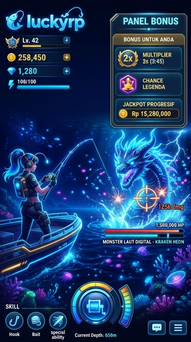Halaman detail aplikasi luckyrp menampilkan informasi penting.